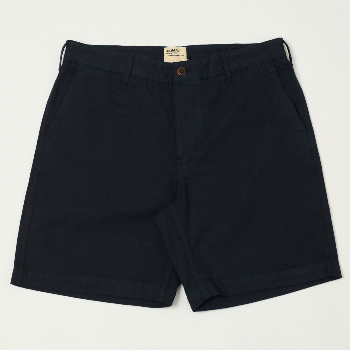 Heimat 'Journey' Herringbone Twill Shorts - Ink