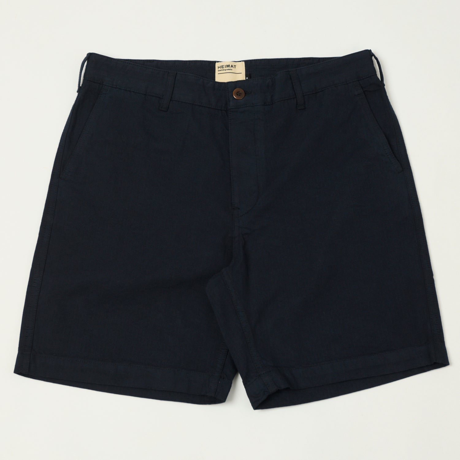 Heimat 'Journey' Herringbone Twill Shorts - Ink