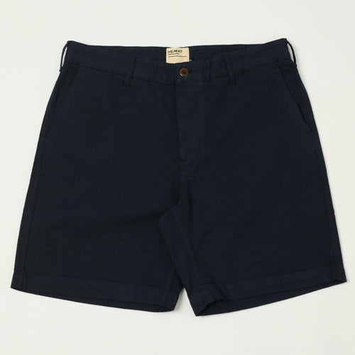 Heimat 'Journey' Herringbone Twill Shorts - Ink
