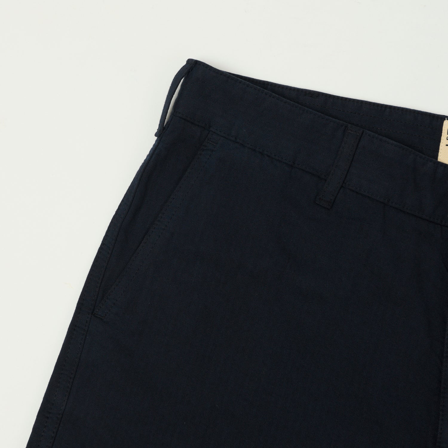 Heimat 'Journey' Herringbone Twill Chinos - Ink