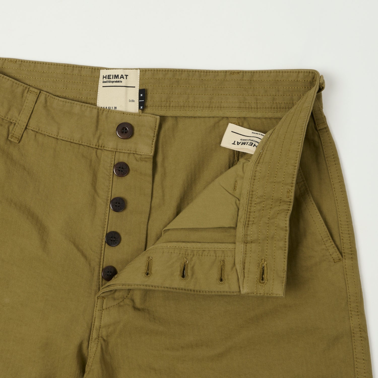 Heimat 'Journey' Herringbone Twill Chinos - Desert