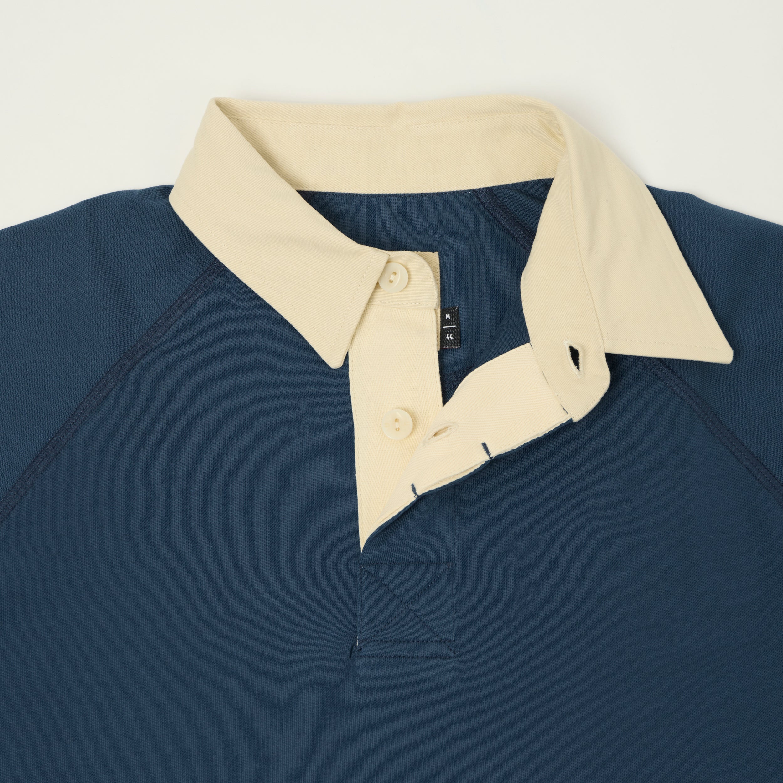Heimat Raglan Sleeve Rugby Shirt - Trail Blue