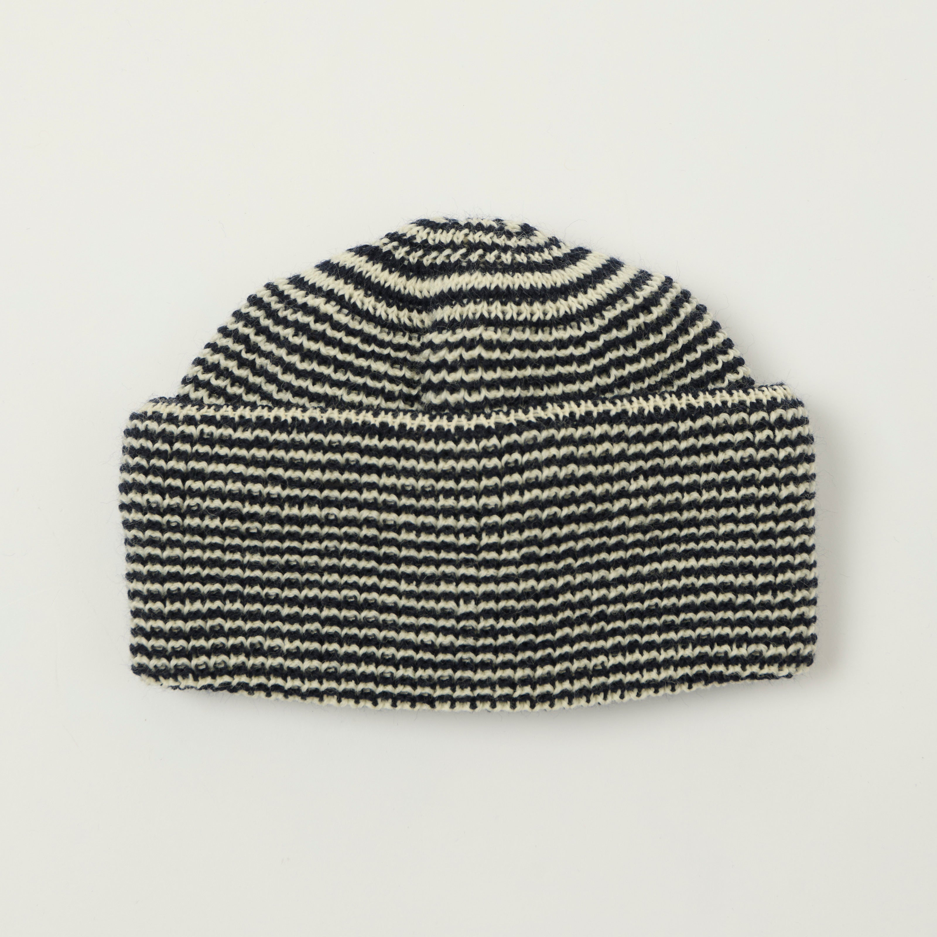 Heimat Signal Mechanics Fine Stripe Hat - Ink/Seashell