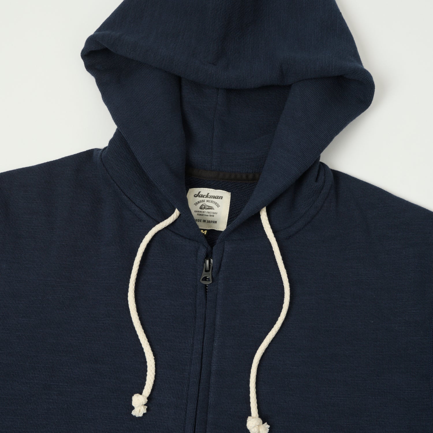 Jackman GG Zip Through Sweat Parka - Navy