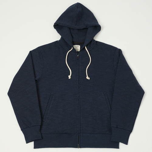 Jackman GG Zip Through Sweat Parka - Navy