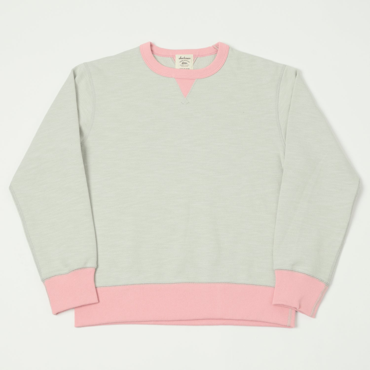 Jackman GG Crewneck Sweatshirt - Silver/Pink
