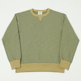 Jackman GG Crewneck Sweatshirt - Olive/Ocher