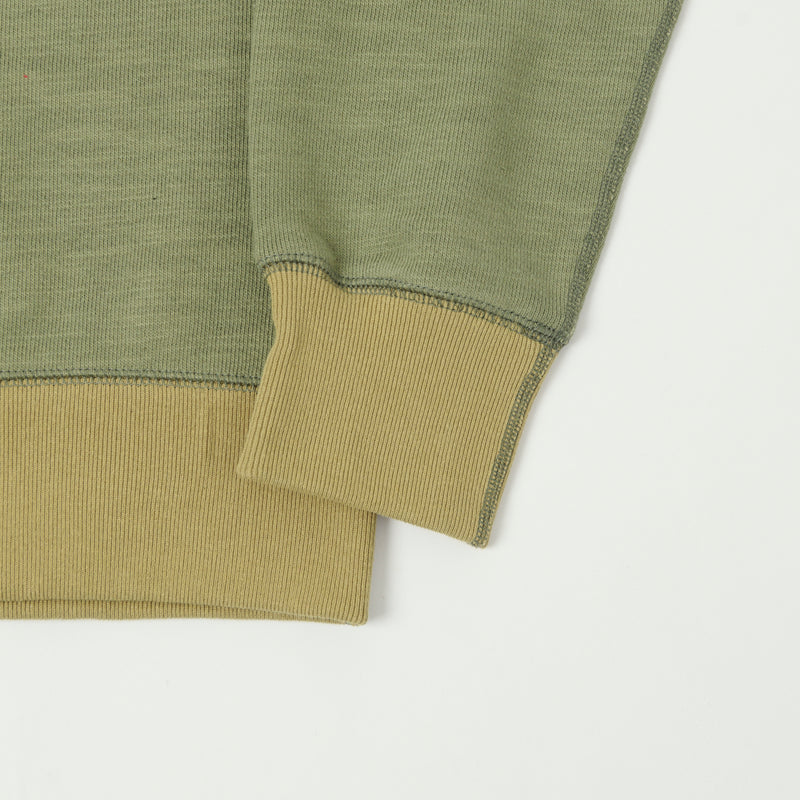 Jackman GG Crewneck Sweatshirt - Olive/Ocher