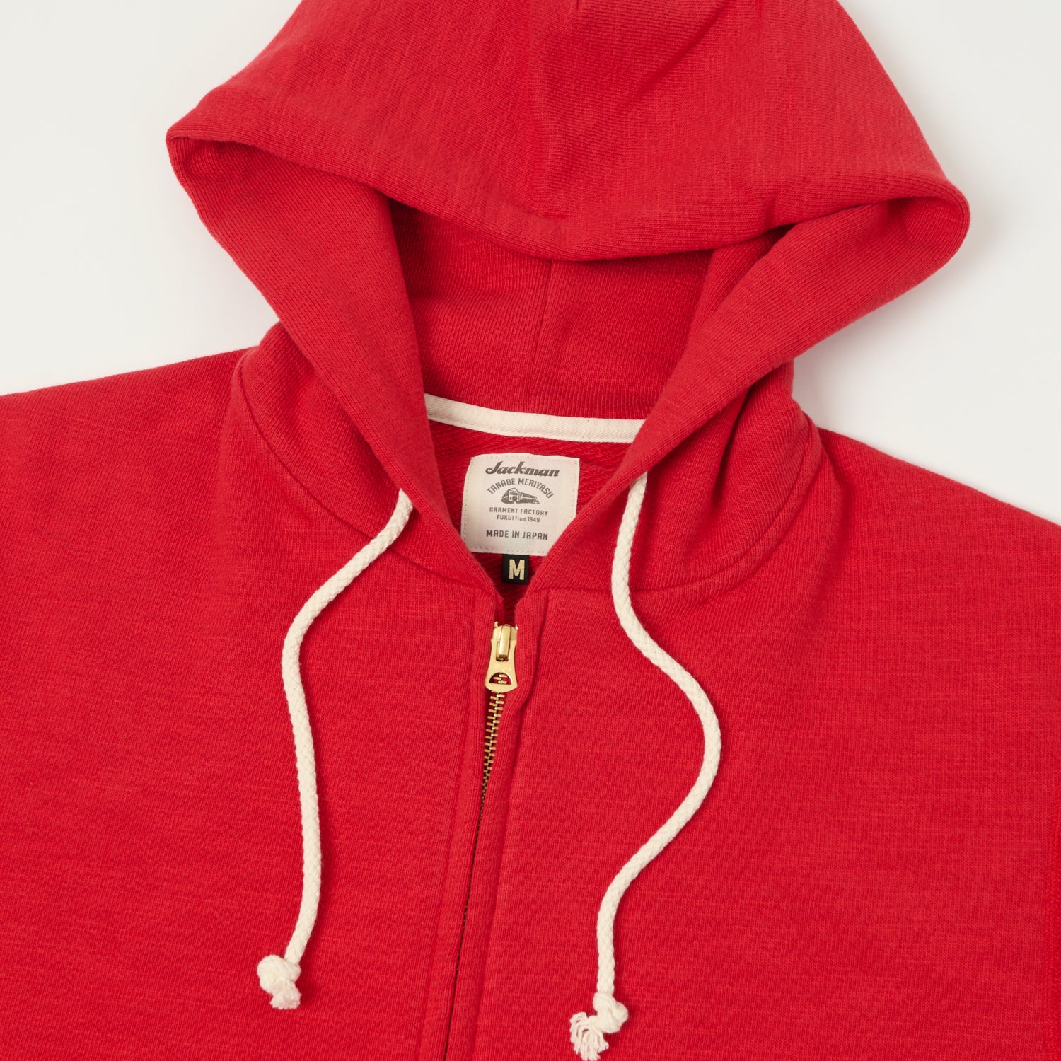 Jackman GG Zip Through Sweat Parka - Red