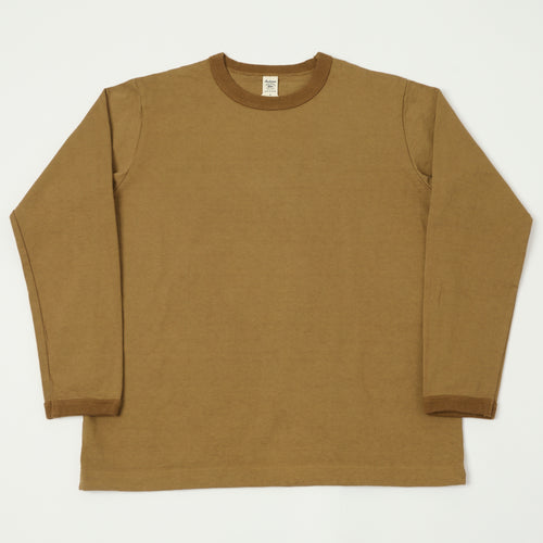 Jackman Long Sleeve Dotsume T-Shirt - Bronze
