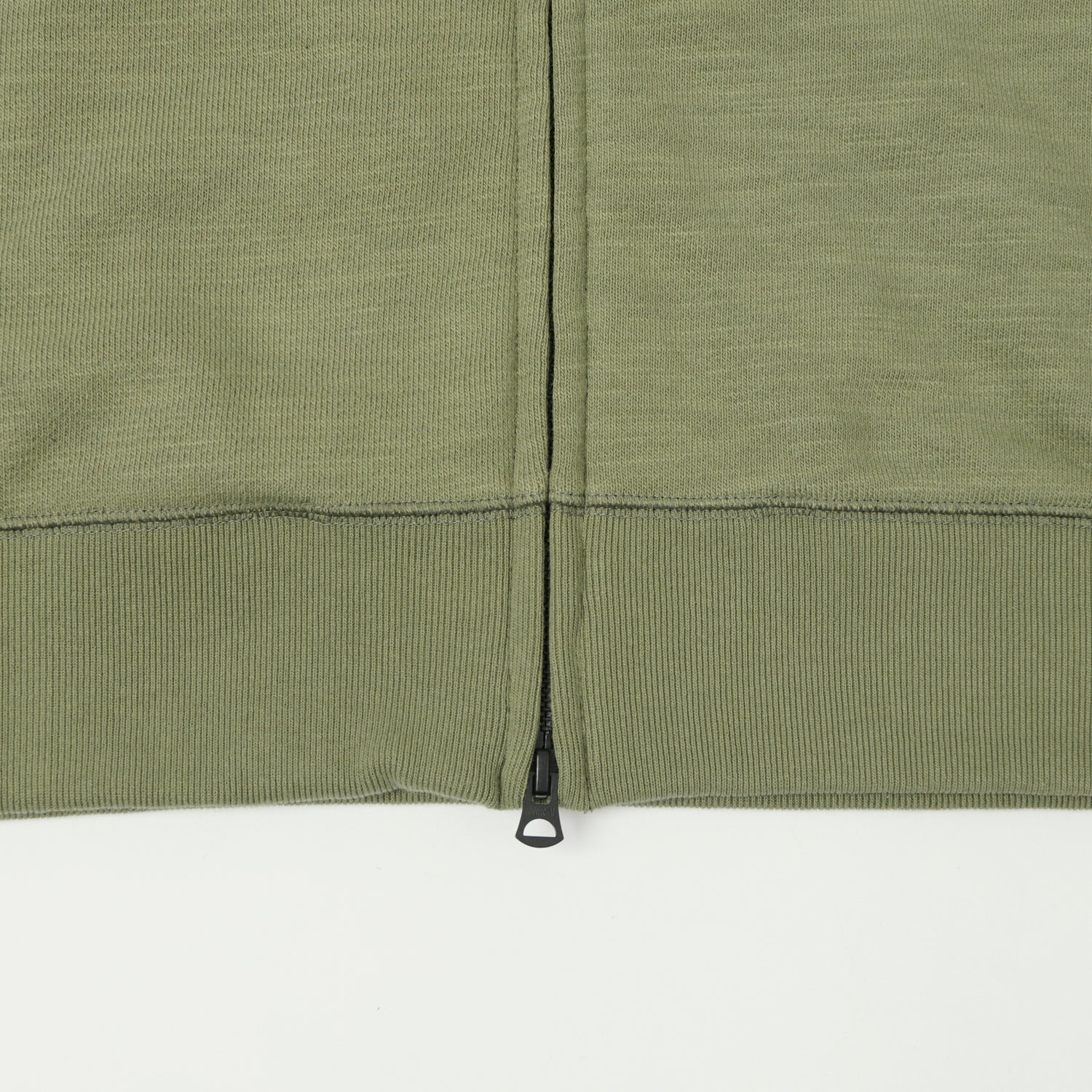 Jackman GG Zip Through Sweat Parka - Olive