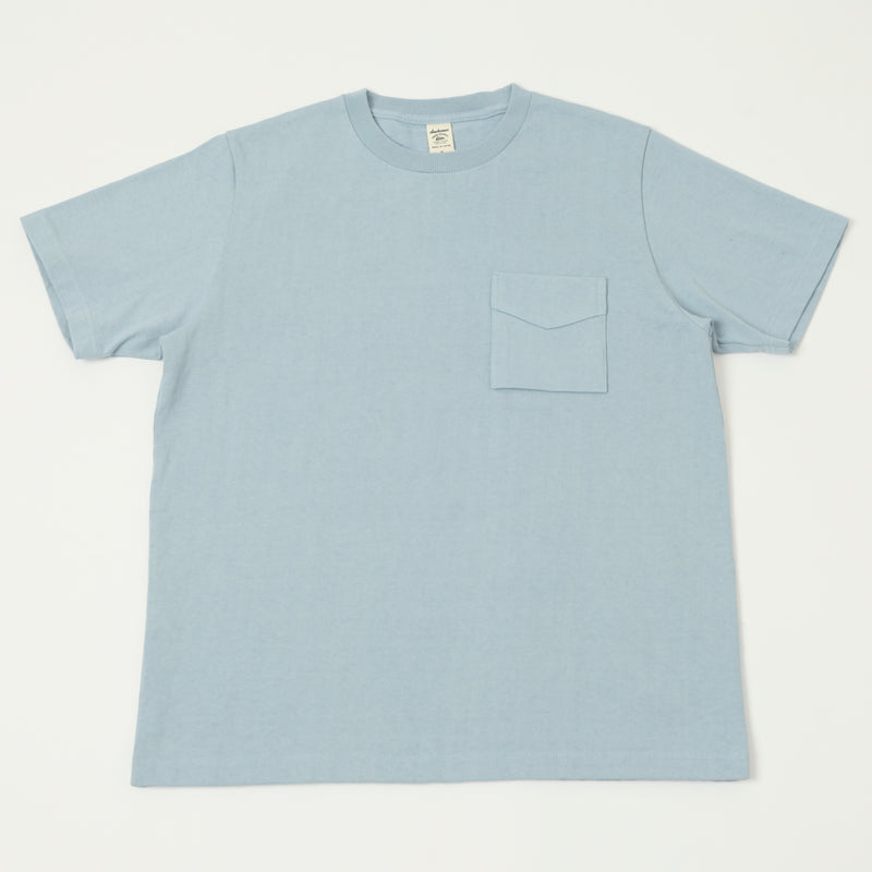 Jackman Dotsume Pocket Tee - Pale Sax