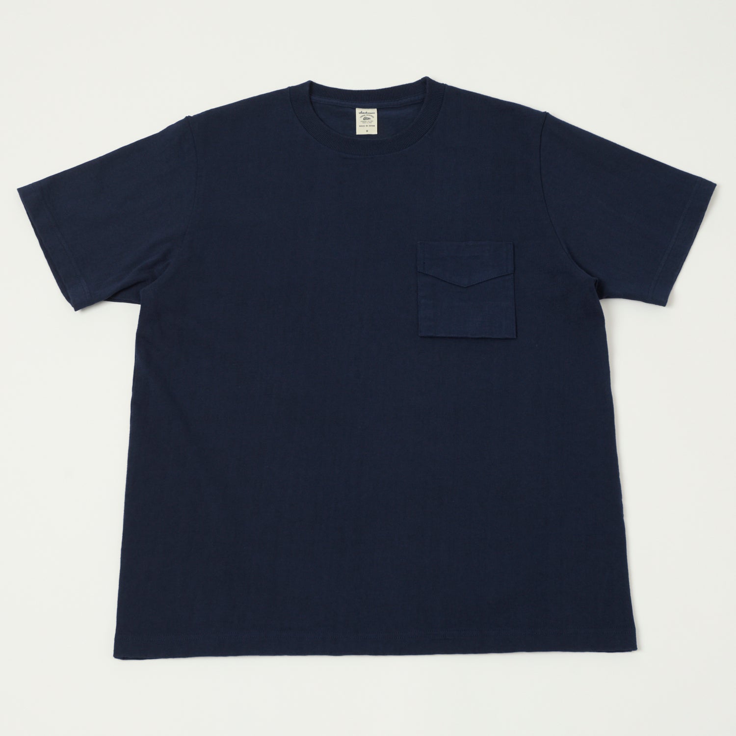 Jackman Dotsume Pocket T-Shirt - Navy