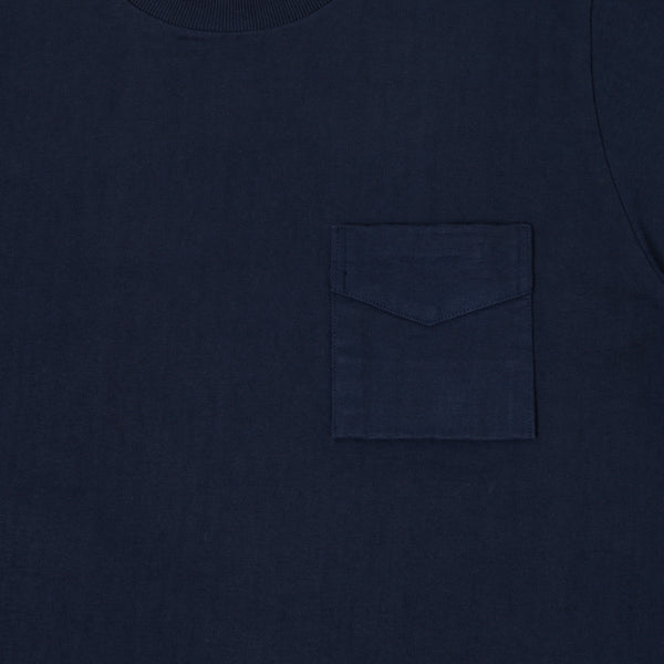 Jackman Dotsume Pocket Tee - Navy