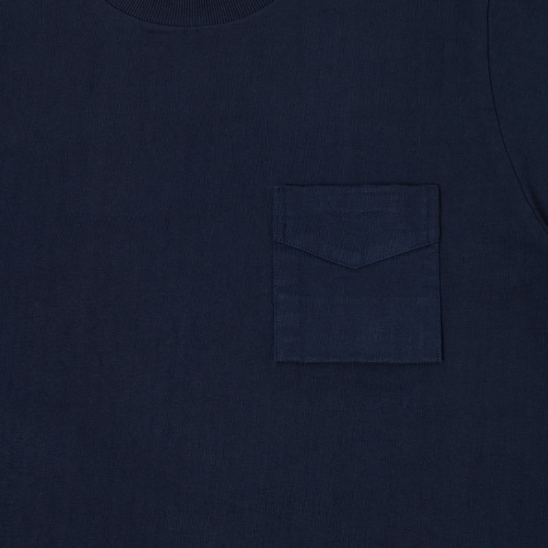 Jackman Dotsume Pocket Tee - Navy