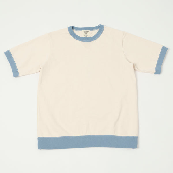 Jackman JM5110 Dotsume Rib Tee - SPink/BluGrey