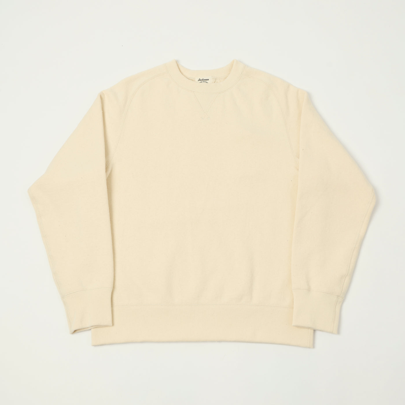 Jackman 'Big Loop' Freedom Sleeve Sweatshirt - Ecru