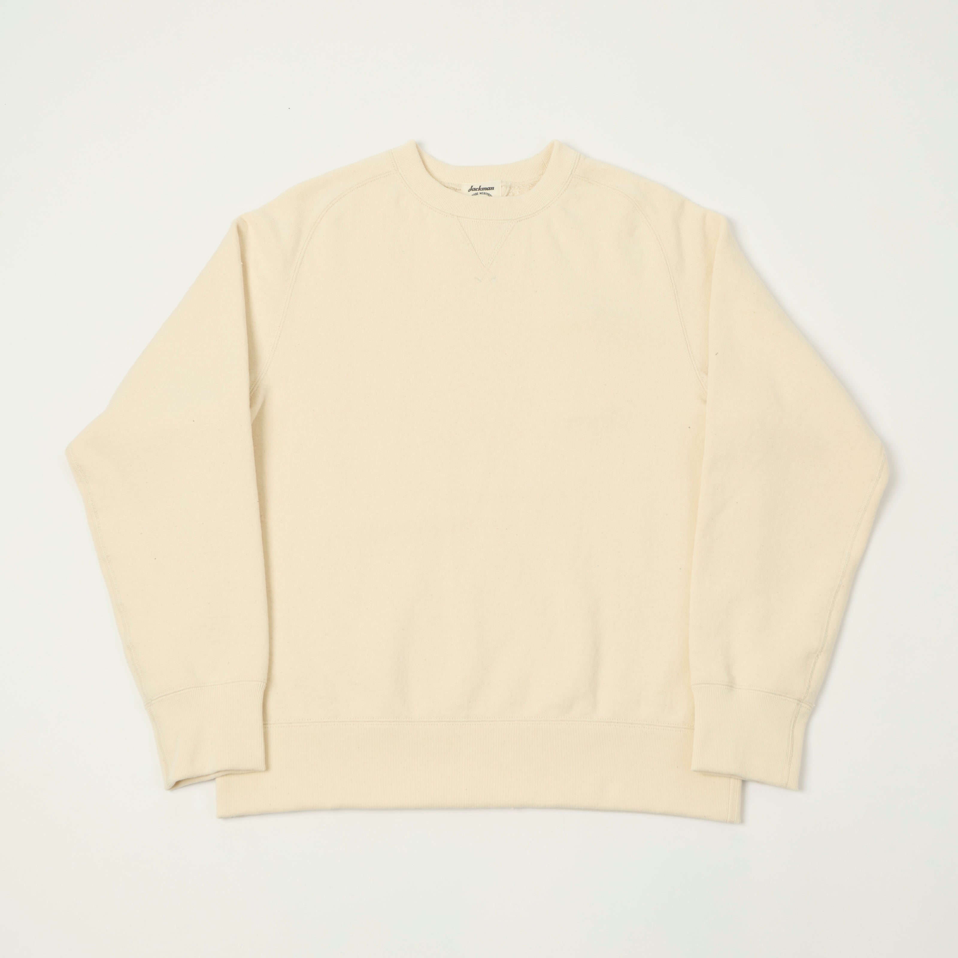 Jackman 'Big Loop' Freedom Sleeve Sweatshirt - Ecru