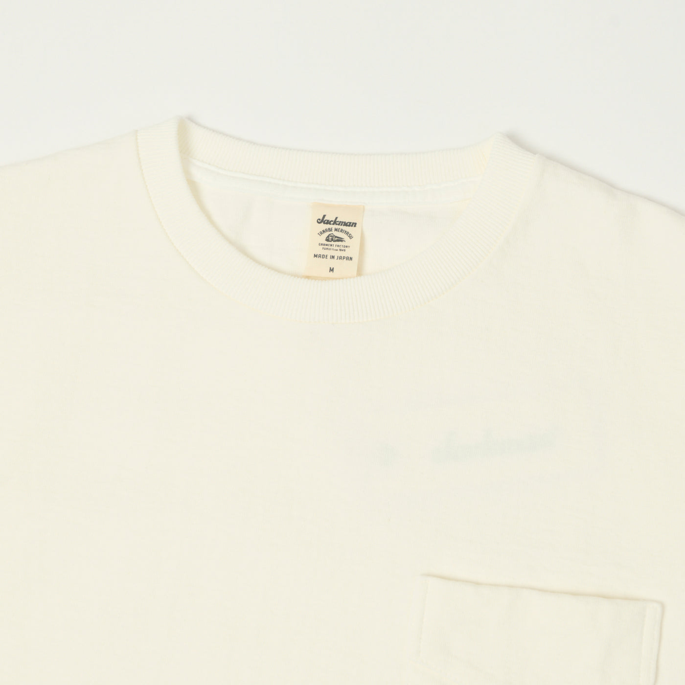 Jackman Dotsume Pocket T-Shirt - Off White