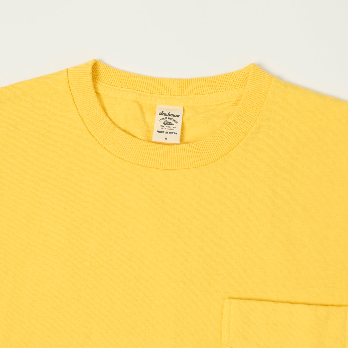 Jackman Dotsume Pocket T-Shirt - Shine Yellow