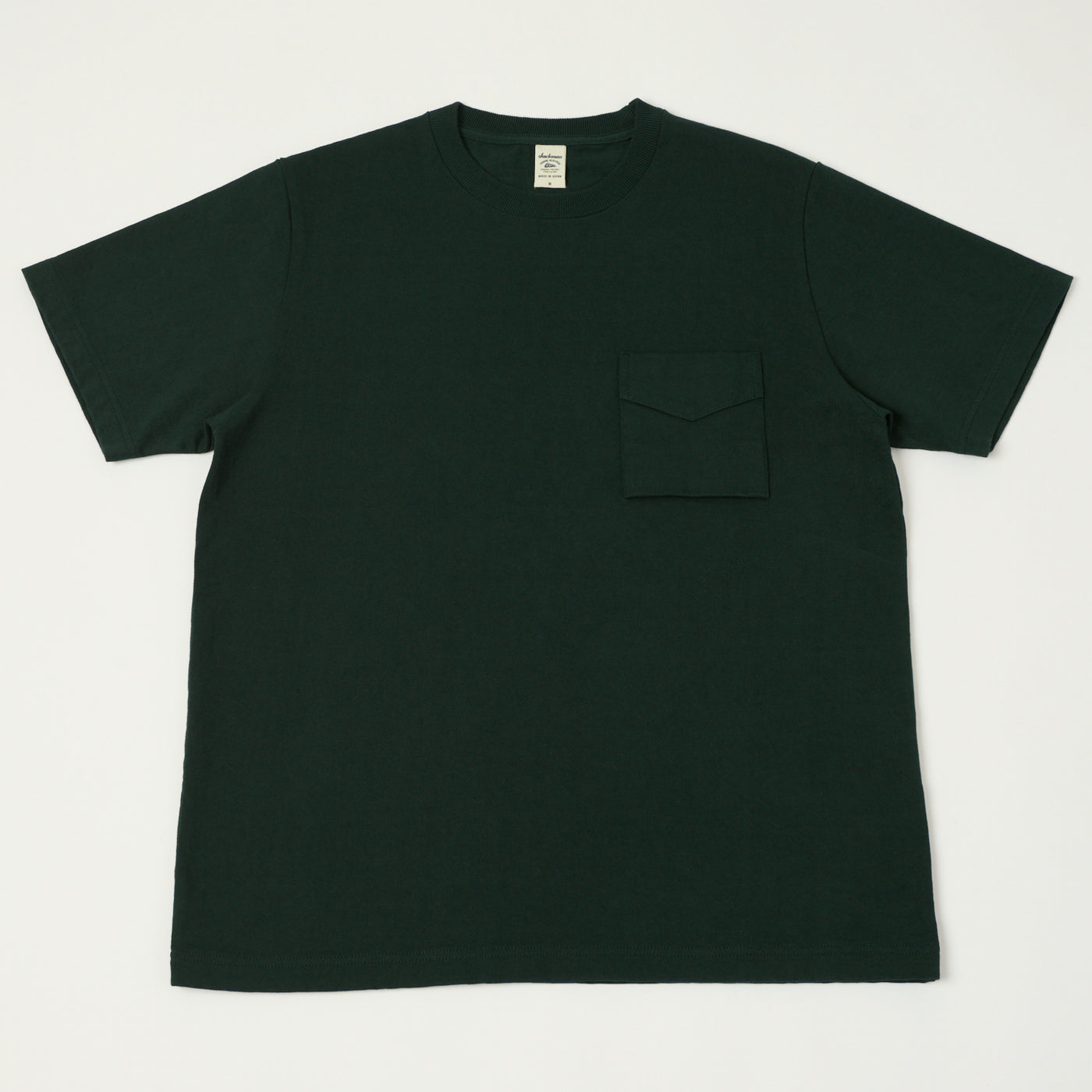 Jackman Dotsume Pocket T-Shirt - Dark Ivy