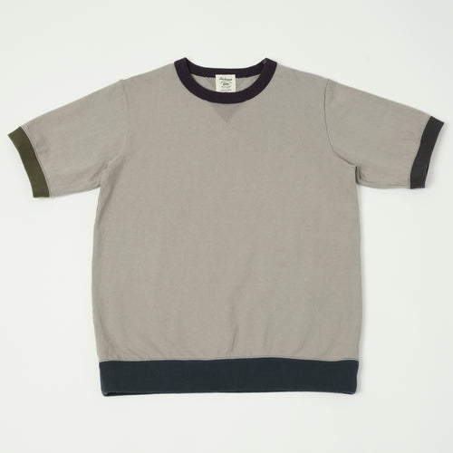 Jackman Dotsume Rib T-Shirt - Grey/4C