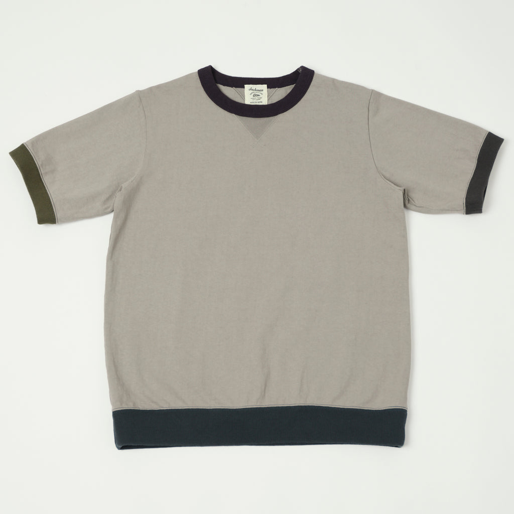 Jackman Dotsume Rib Tee - Grey/4C | SON OF A STAG