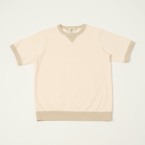 Jackman Dotsume Rib T-Shirt - Shell Pink/Dark Beige