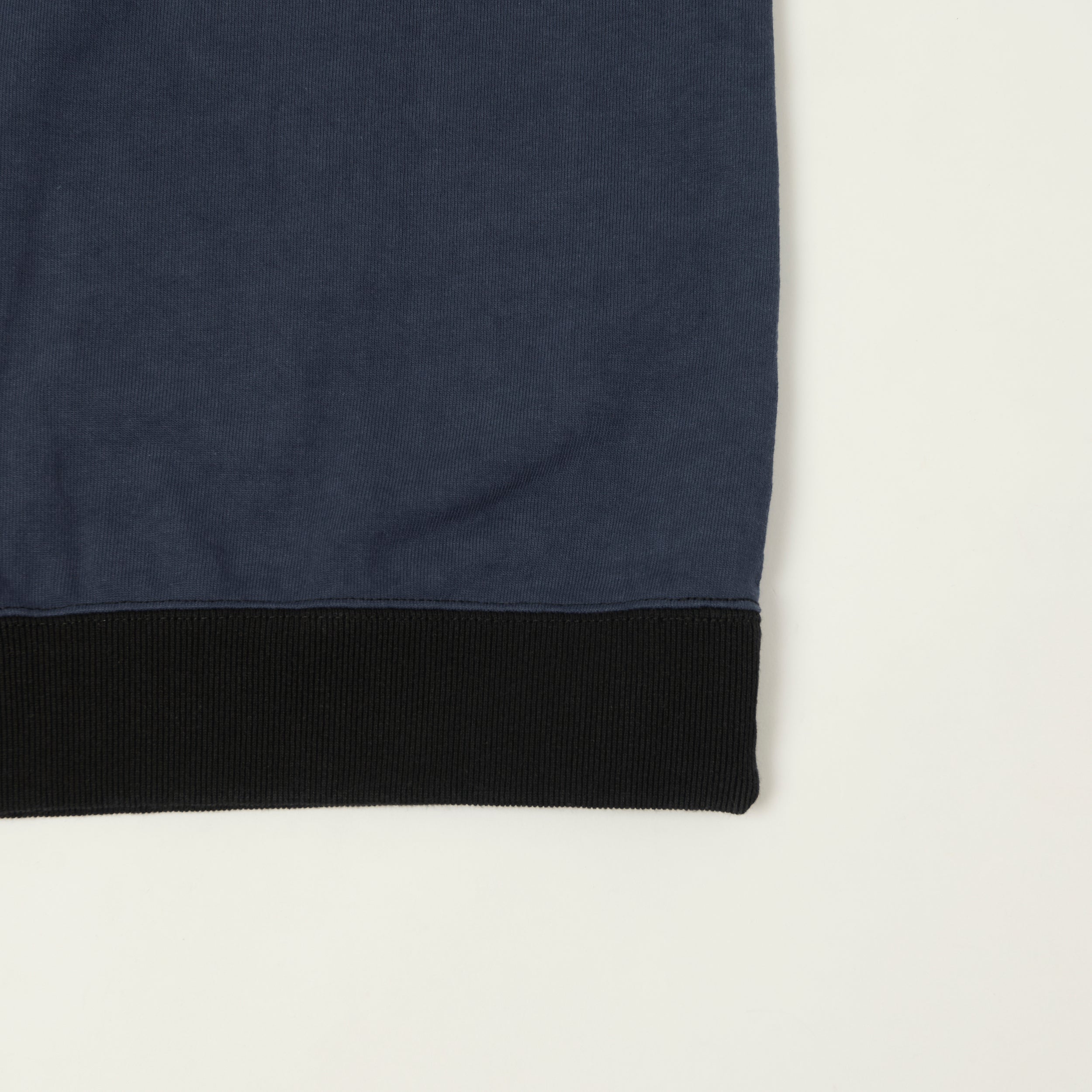 Jackman Dotsume Rib T-Shirt - Royal Navy/Black