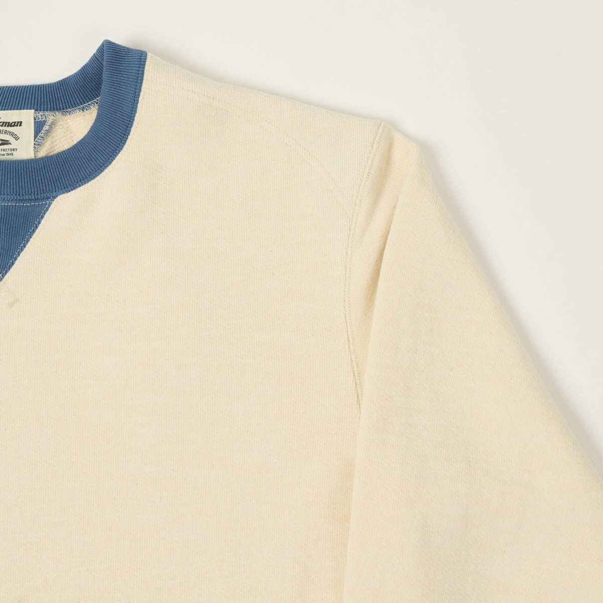 Jackman GG Crewneck Sweatshirt - Ecru/Retro Sax