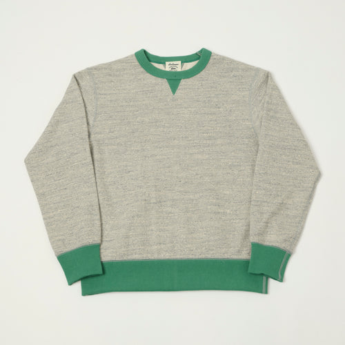 Jackman GG Crewneck Sweatshirt - Heather Grey/Green