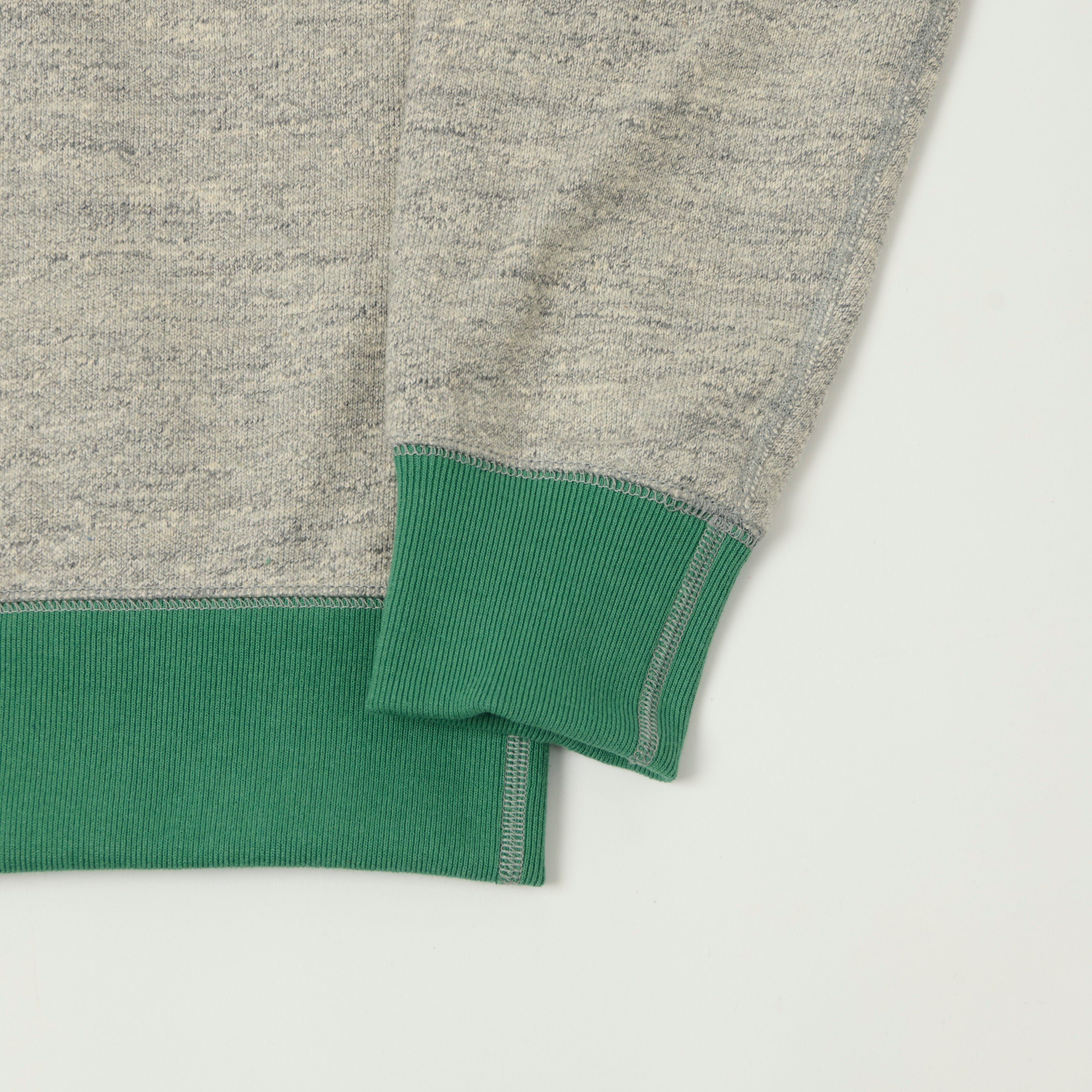 Jackman GG Crewneck Sweatshirt - Heather Grey/Green