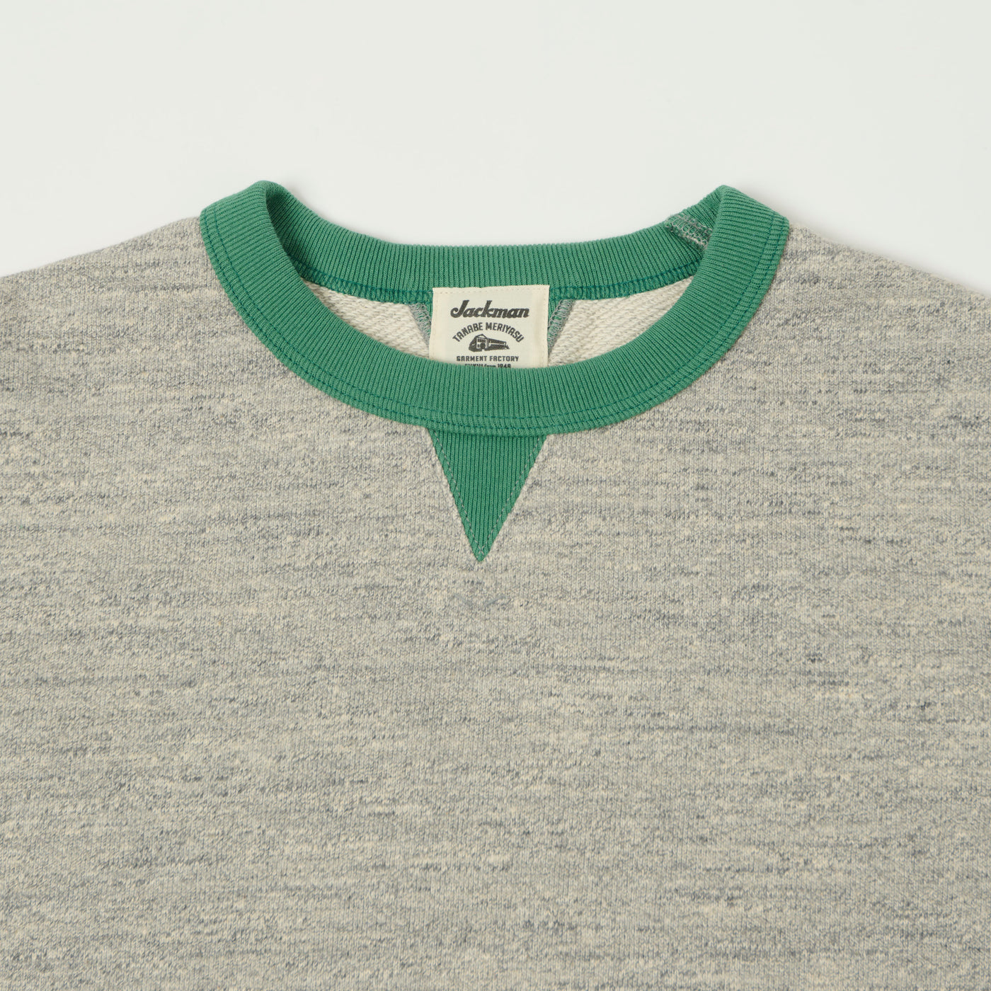 Jackman GG Crewneck Sweatshirt - Heather Grey/Green