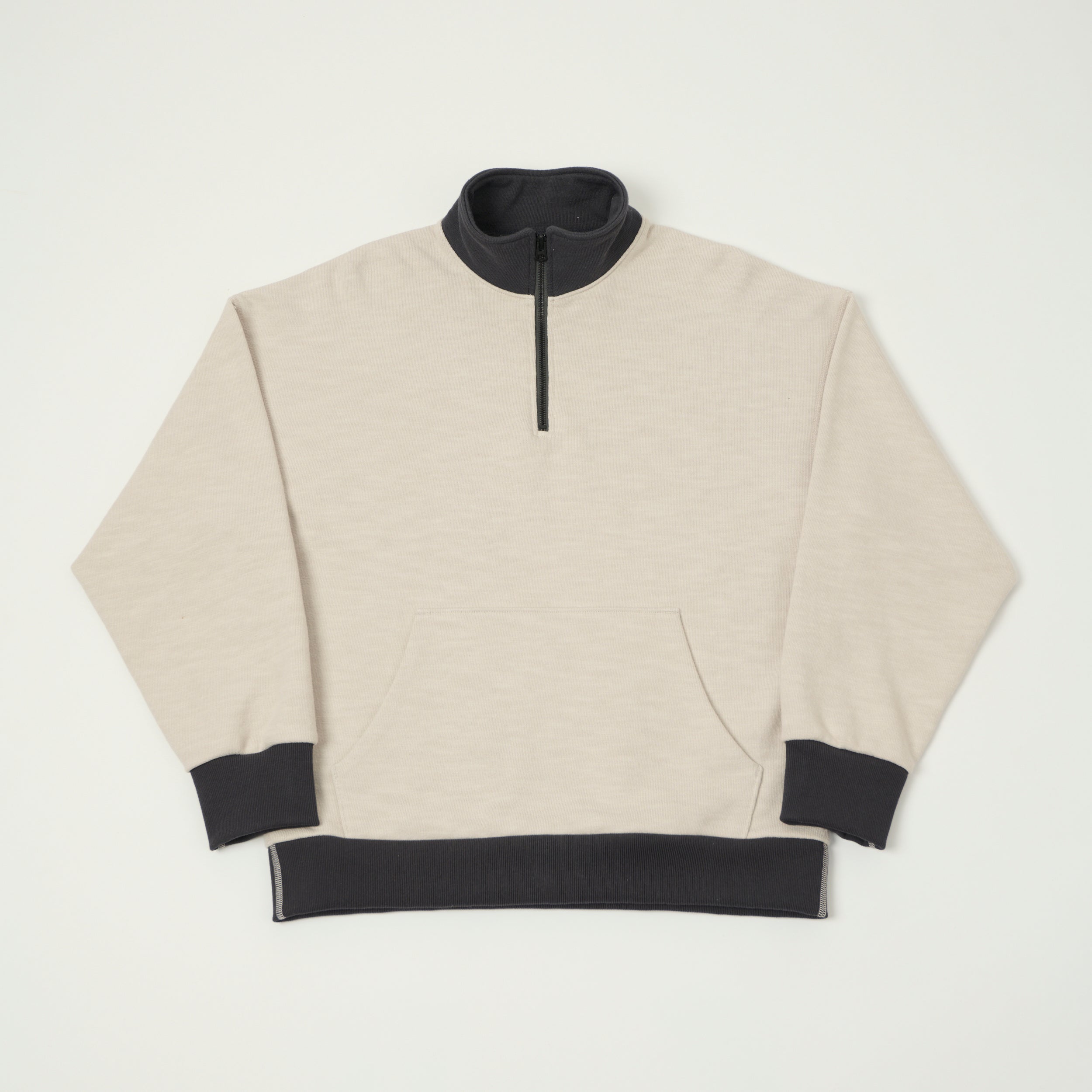 Jackman GG Half Zip Sweatshirt - Rosin/Black
