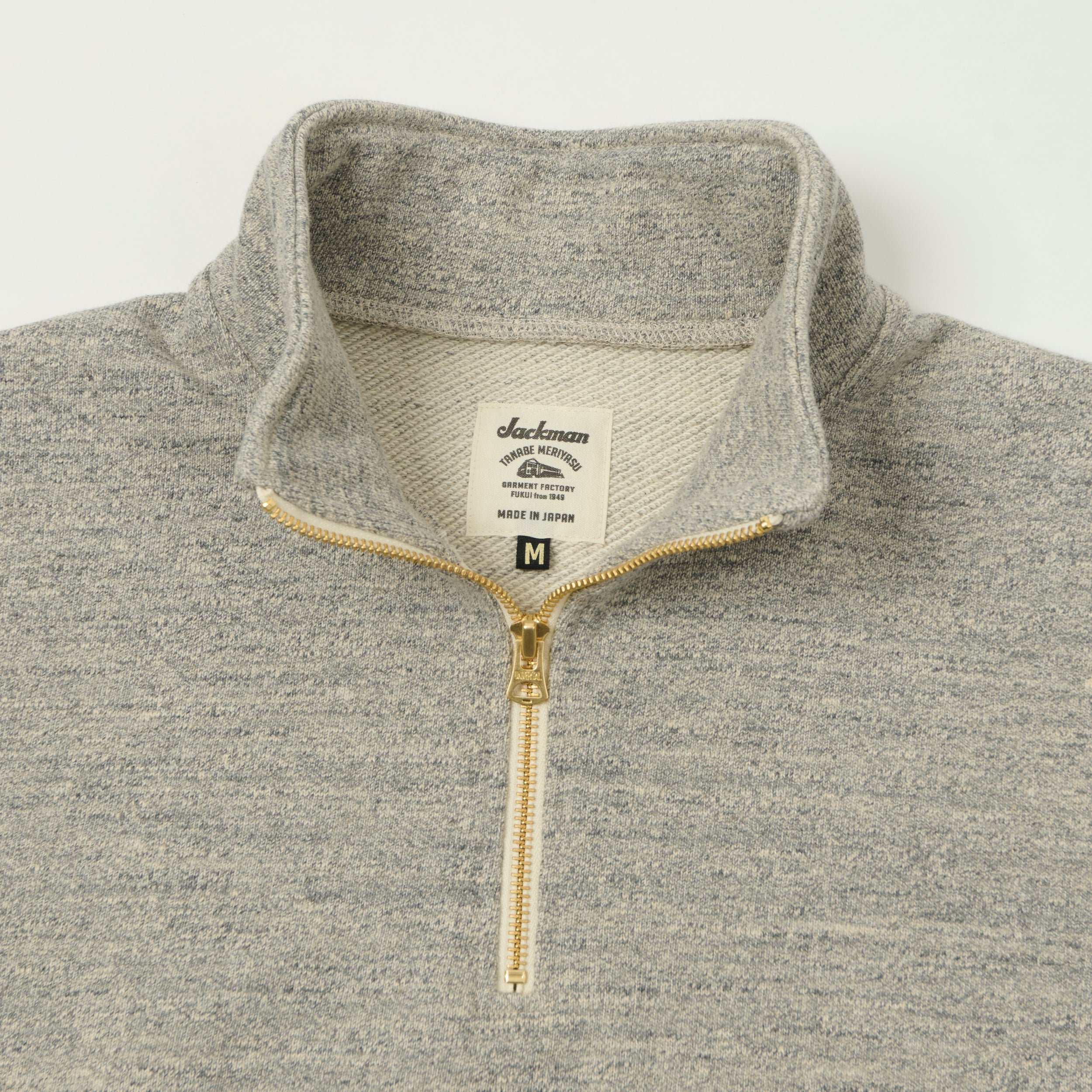 Jackman GG Half Zip Sweatshirt - Heather Grey