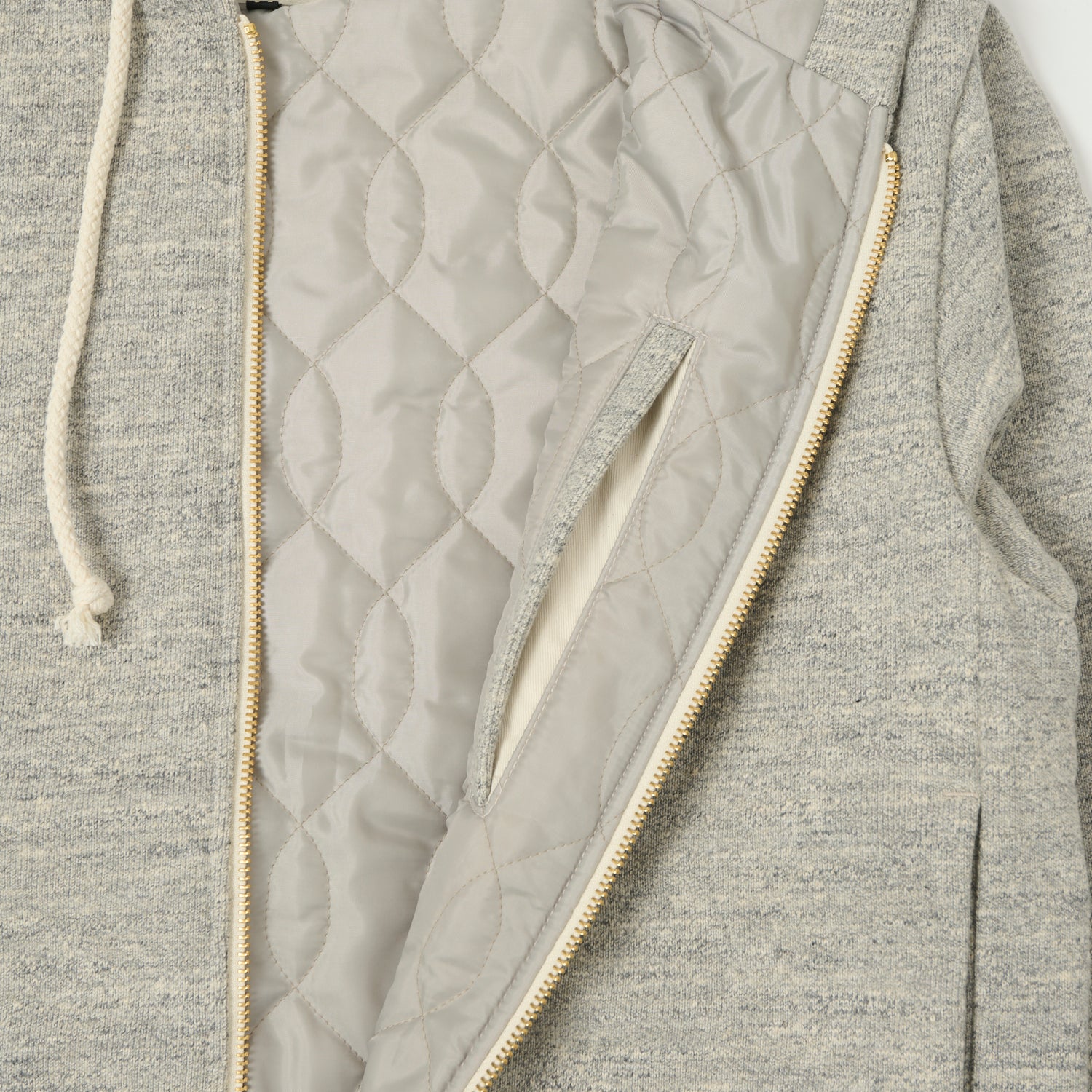 Jackman GG Padded Sweat Parka - Heather Grey