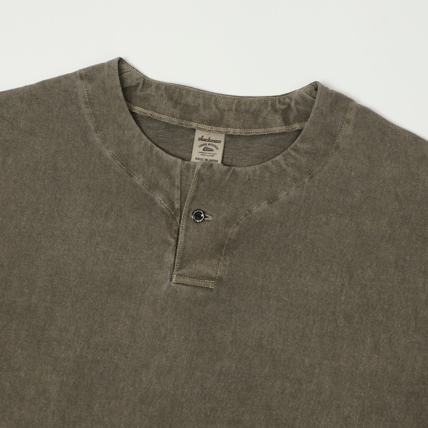 Jackman Long Sleeve Henley - Fade Sepia