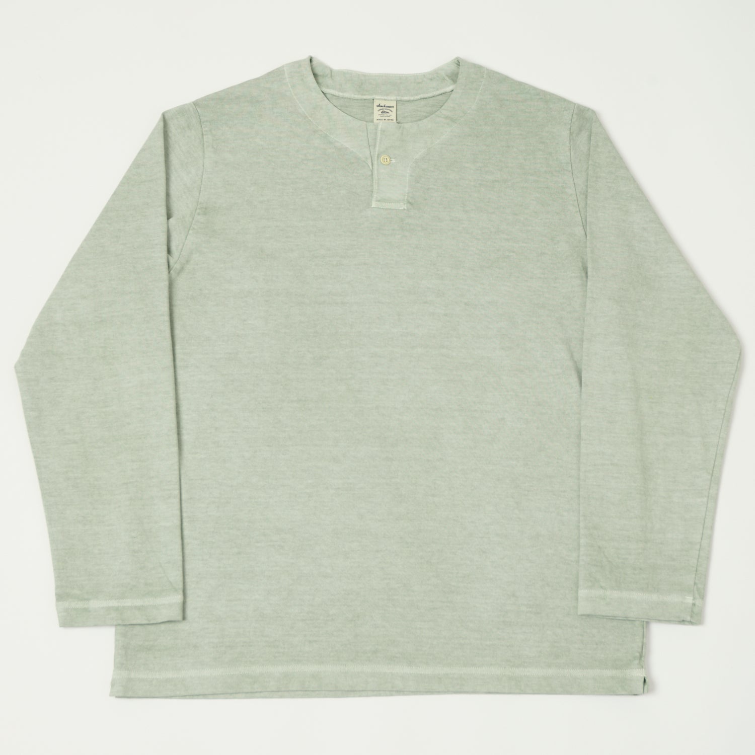 Jackman Long Sleeve Henley - Fade Dry Sage