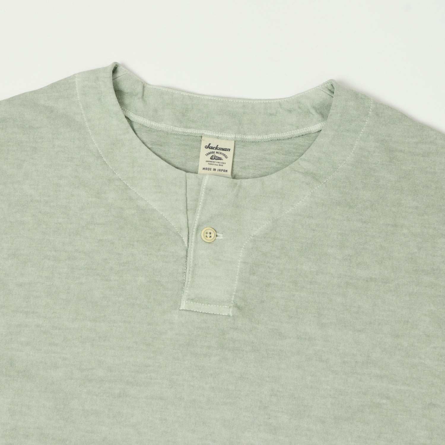 Jackman Long Sleeve Henley - Fade Dry Sage