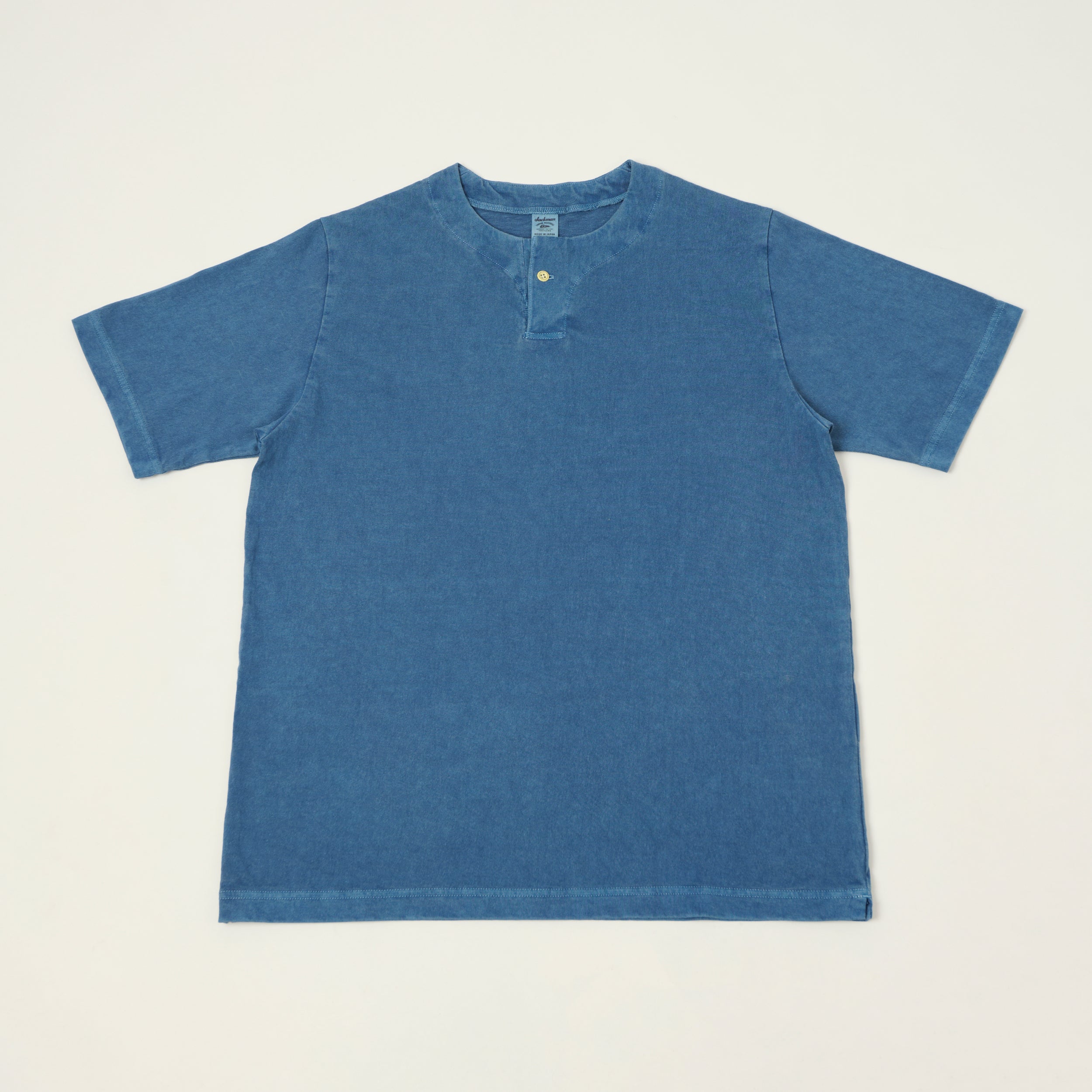 Jackman Henley T-shirt - Fade Blue