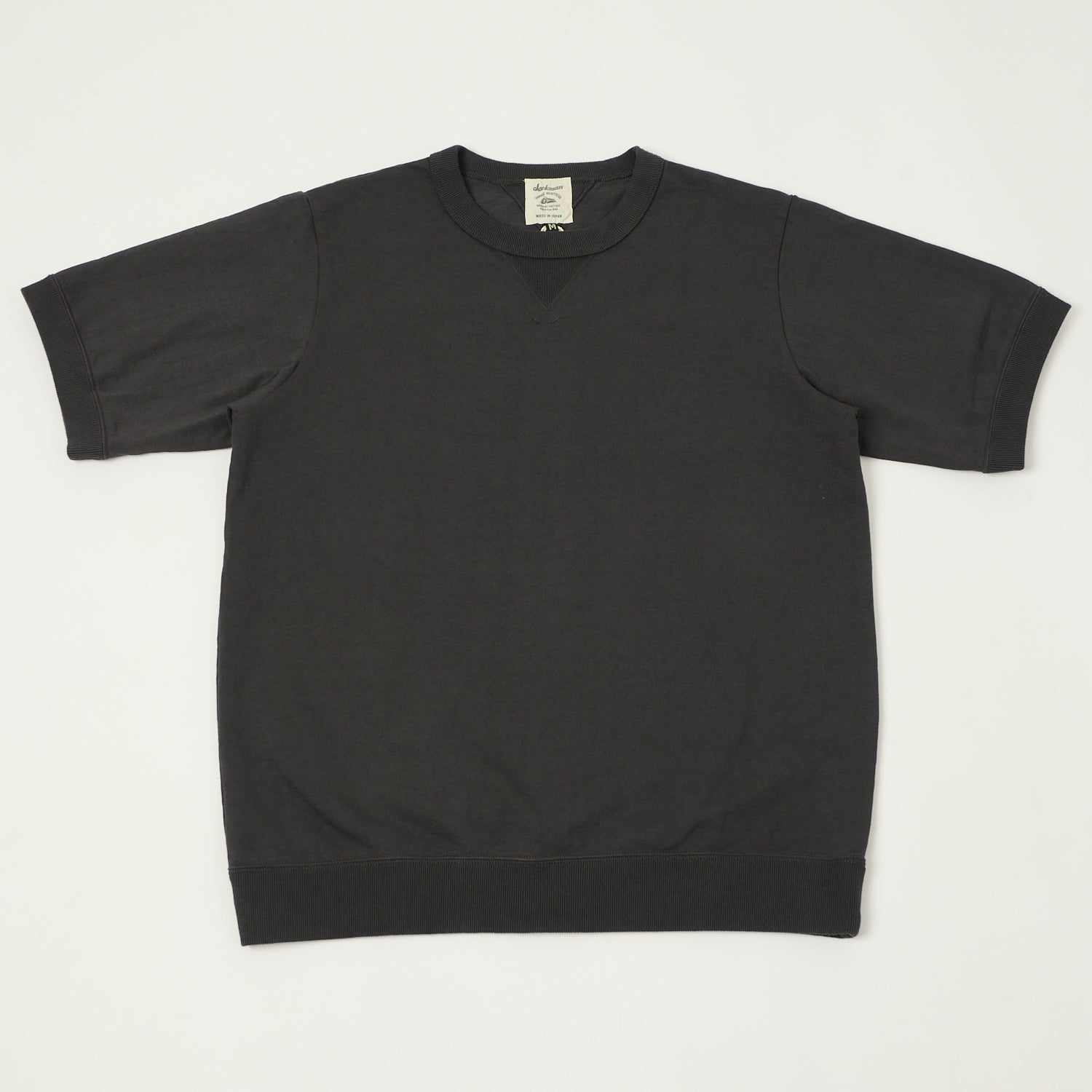 Jackman Dotsume Rib T-Shirt - Ink Black