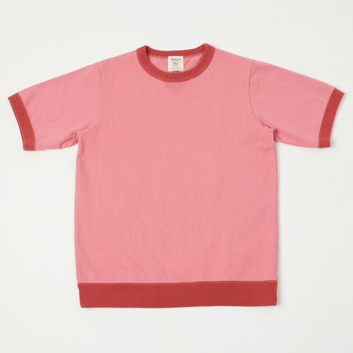 Jackman Dotsume Rib T-Shirt - Deep Pink/Tabasco
