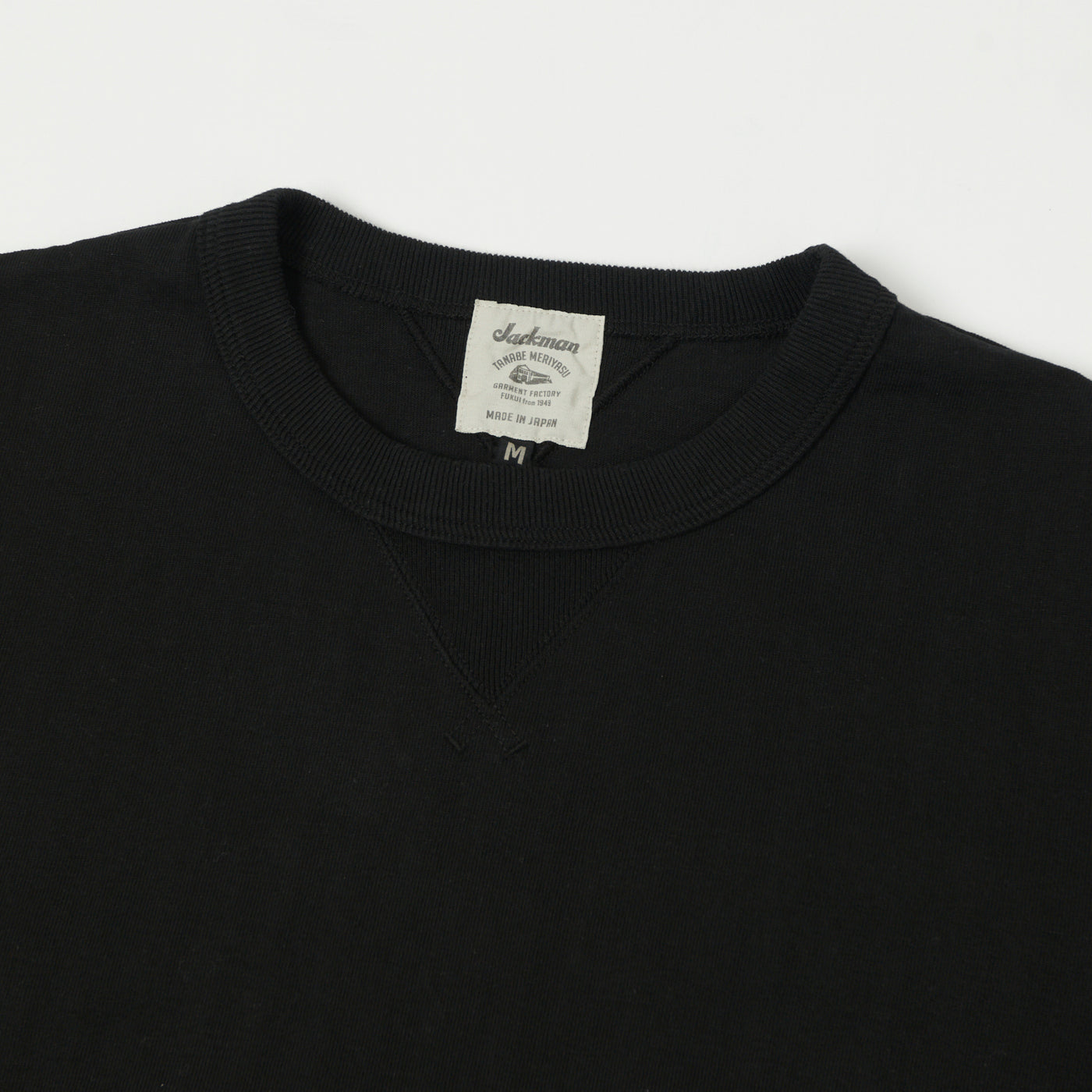 Jackman Dotsume Rib T-Shirt - Black