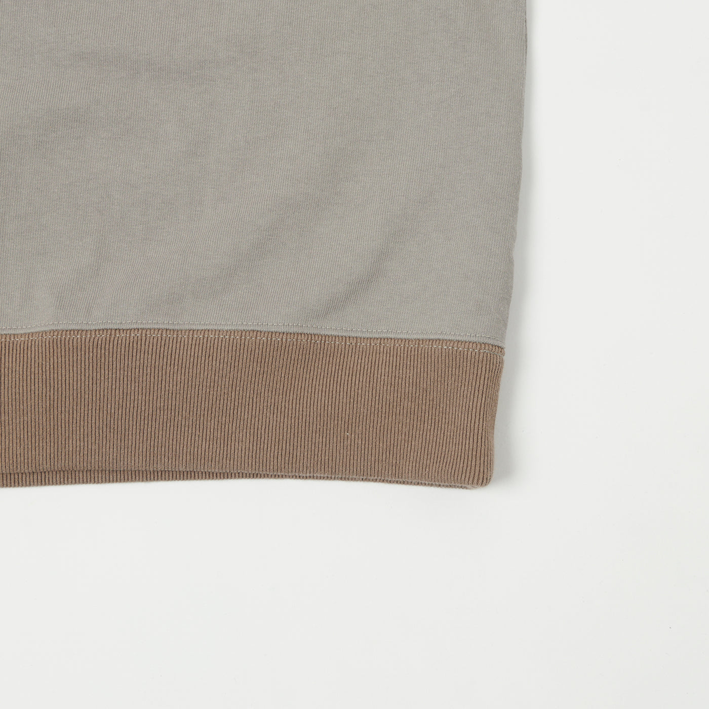 Jackman JM5110 Dotsume Rib Tee - Solid Grey/Beige | SON OF A