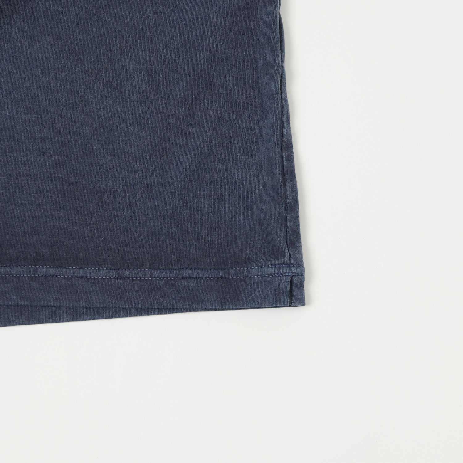 Jackman Pigment Dye Henley T-Shirt - Faded Navy