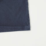 Jackman Pigment Dye Henley Neck Tee - Faded Navy