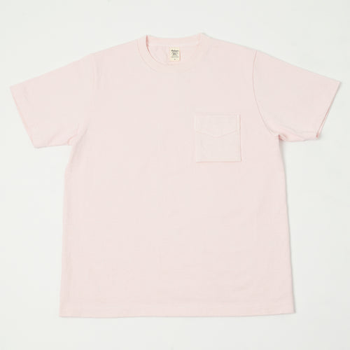 Jackman Dotsume Pocket T-Shirt - Pale Pink