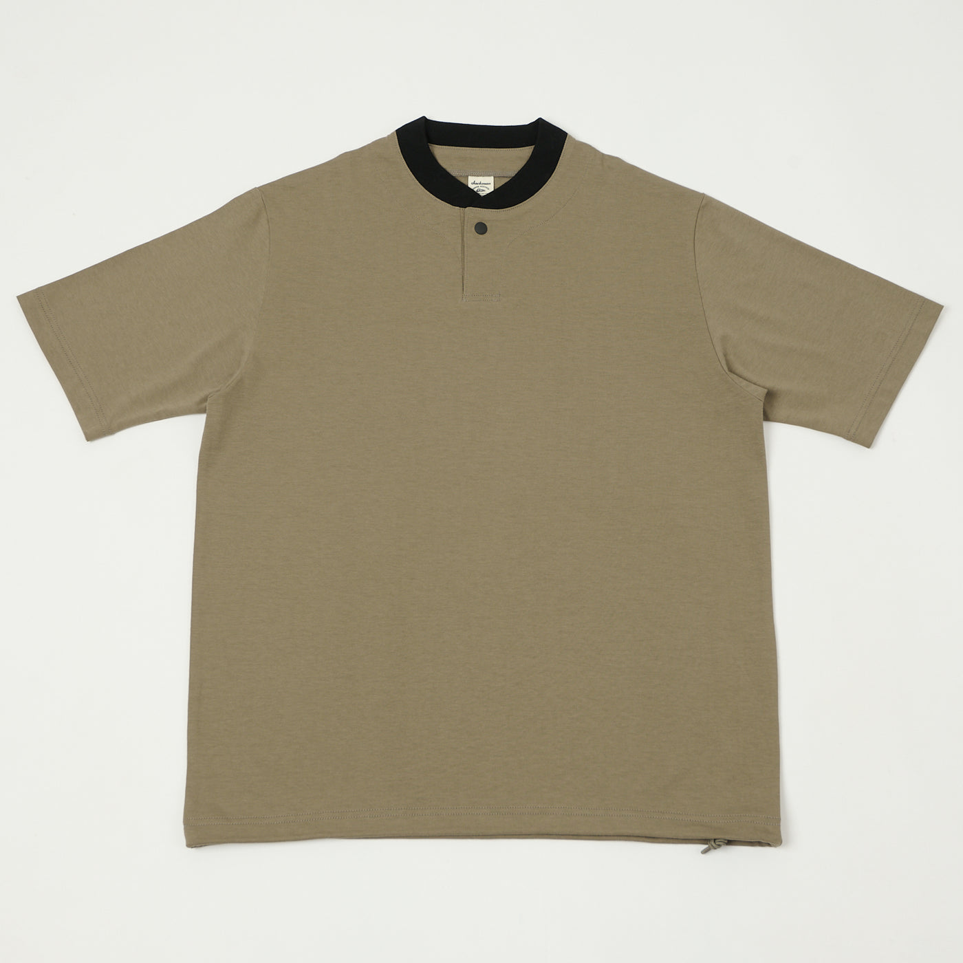 Jackman Grace GJ Neck T-Shirt - Sepia/Black