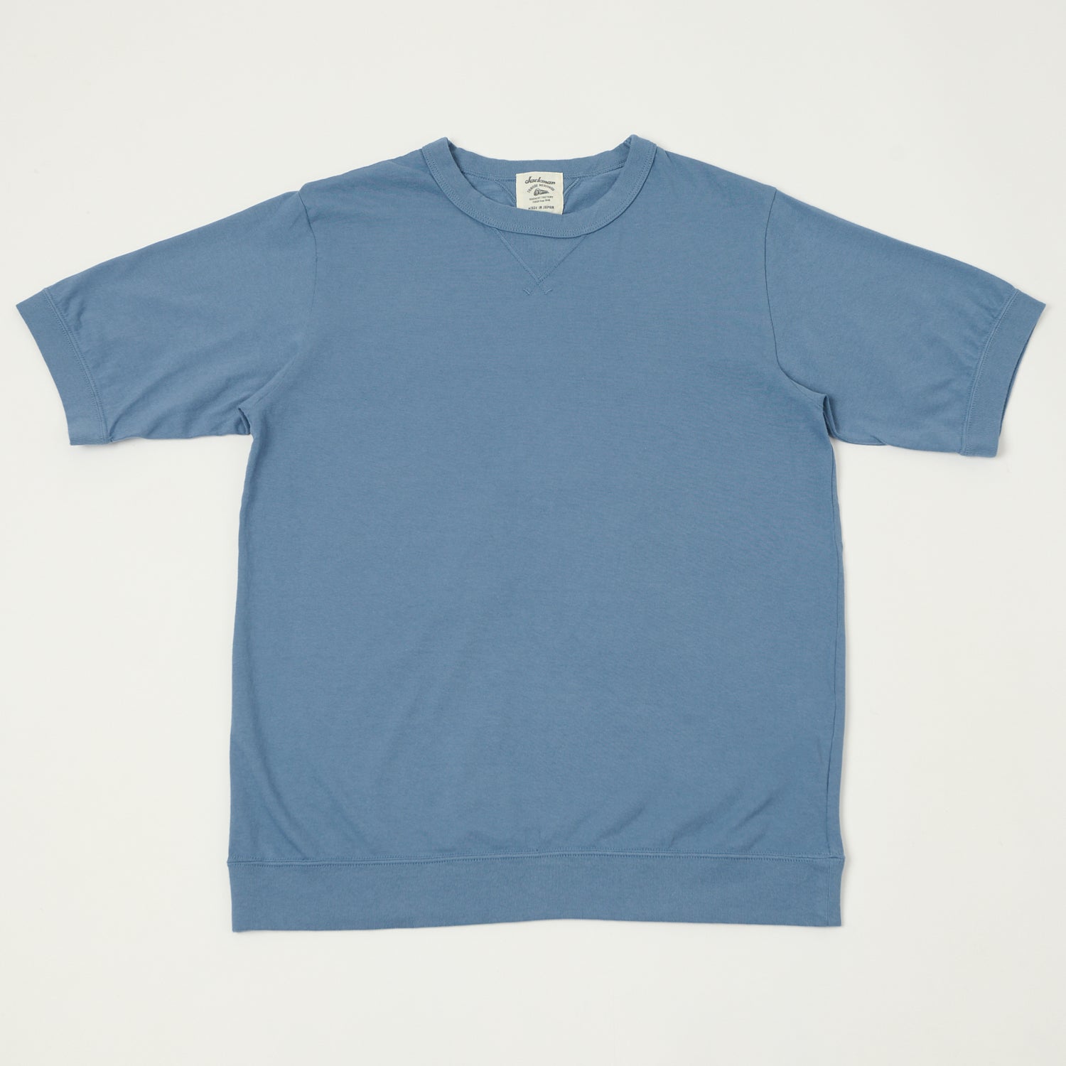 Jackman American Rib T-Shirt - Retro Saxe