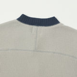 Jackman JM7200 Waffle Midneck Sweatshirt - Grey/Navy